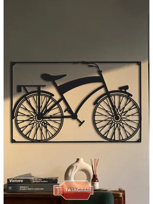 Tasagram Bisiklet Lazer Kesim  Metal Duvar Tablo