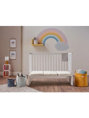Doqu Home Organik Pamuk Katlanır Bebek Yatağı 60 x 120 cm