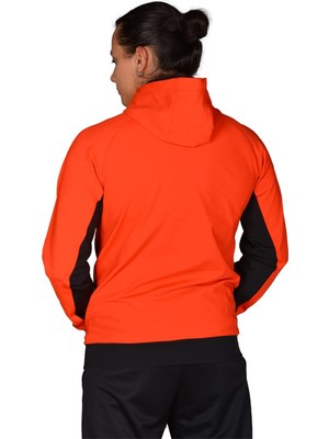 Joma Poly. Stork - Erkek Turuncu-Siyah Kapüşonlu Spor Sweatshirt - 4231303