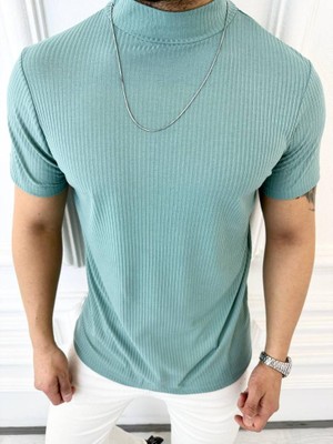 Elku Moda Tişört Nefes Alabilen Terletmez Slim Fit Dar Kesim T-Shirt
