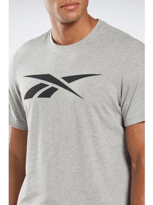 Reebok Gs Vector Tee Gri Erkek Kısa Kol T-Shirt