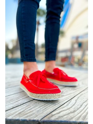 Shoecide SHCH311 Espadril Erkek Ayakkabı Kırmızı