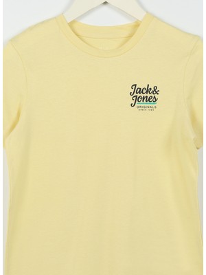 Jack & Jones Desenli Sarı Erkek T-Shirt 12239432