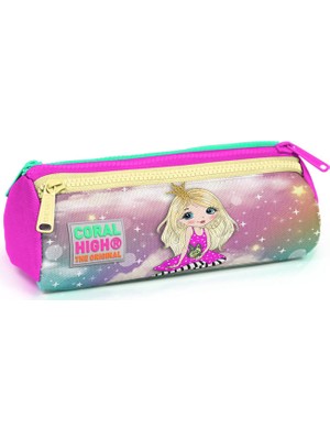 Coral High Kalem Kutusu PVC Malzemeden Üç Bölmeli 1000 ml Kapasiteli Renkli Tasarım