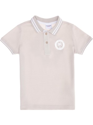 U.S. Polo Assn. Düz Gri Erkek Çocuk T-Shirt COSTAR