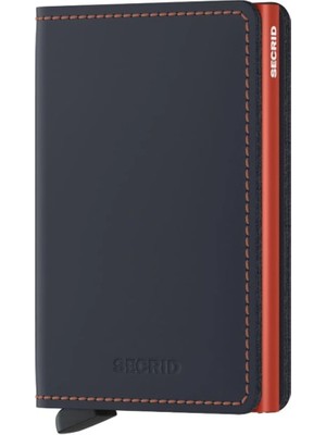 Secrid Slimwallet Matte Night Blue Orange , N/a -  Avrupa Derisi Cüzdan