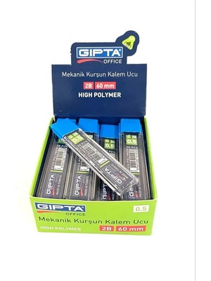 Gıpta 0.5 mm 2b 60 mm Uç 12'li Tüpte (24 Tüp-1 Paket)