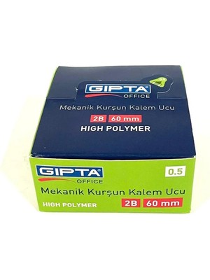 Gıpta 0.5 mm 2b 60 mm Uç 12'li Tüpte (24 Tüp-1 Paket)