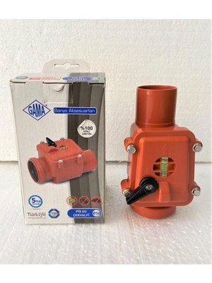 Gama Yayınları Ø50MM Pvc Pis Su Atıksu Gider Çekvalf Kilitli Sistem