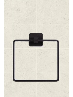 Kitchen Store Kare Yapışkanlı Siyah Kare Havluluk
