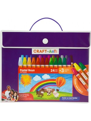 Craft And Arts Pastel Boya 24+3'lü Çanta