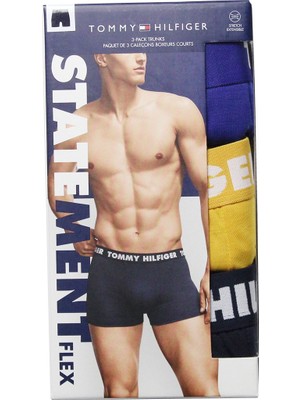 Tommy Hılfıger Statement Flex Erkek 3 Lü Boxer 09T3798-431