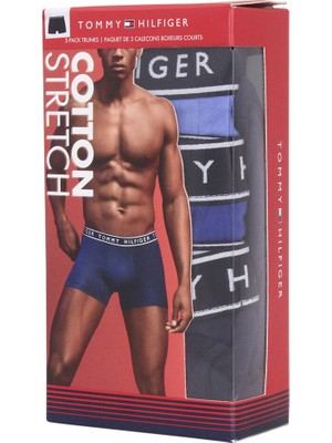 Tommy Hılfıger Cotton Stretch Erkek 3 Lü Boxer 09T4225-464