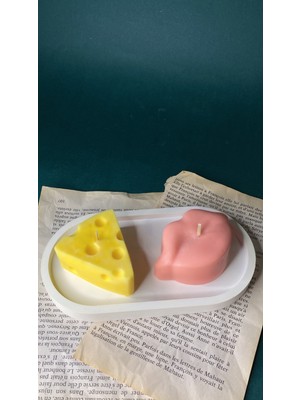 Yeyu Candles Cheese And Lip Candle Soywax (Kokulu Mum Set)