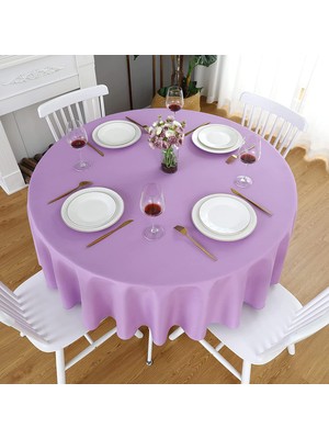 Zeren Home Sıvıya Dayanıklı Yuvarlak Dertsiz Masa Örtüsü