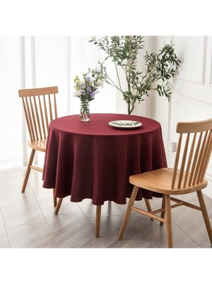 Zeren Home Sıvıya Dayanıklı Yuvarlak Dertsiz Masa Örtüsü