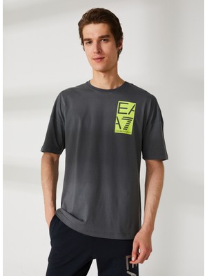 Ea7 Bisiklet Yaka Füme Erkek T-Shirt 3RPT54PJ7CZ1977