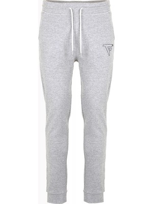 Fred Mello Normal Bel Slim Fit Gri Melanj Erkek Eşofman Altı FM23S01PFGRAY Melange