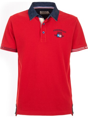 Fred Mello Kırmızı Erkek Polo T-Shirt FM23S23QCRED