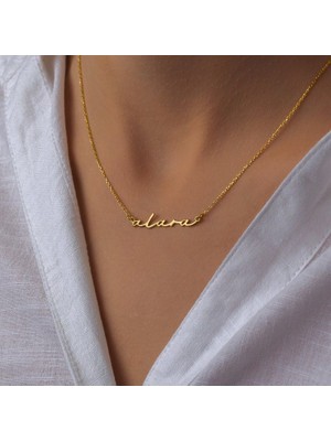 Nida Jewelry 925 Ayar Gümüş Isim Kolye