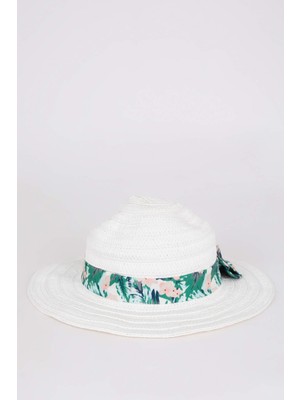 DeFacto Hasır Şapka Kız Çocuk W9106A623SM