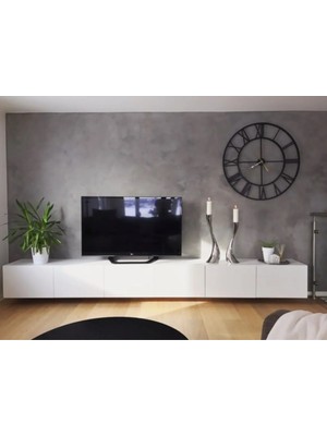 Ramadec Mdf White Tv Ünitesi