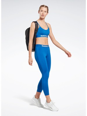 Reebok Mavi Kadın Tayt HT6056 Wor Commercial Tigh