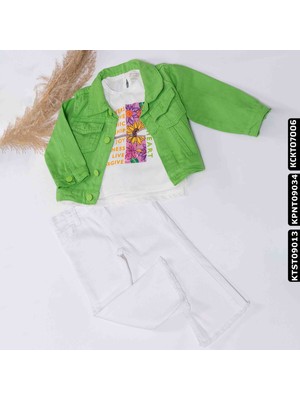 Xo Kids Kız Pantolon 1-4 Yaş 22003 KPNT09034 Beyaz