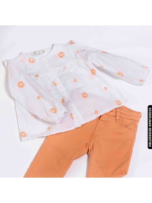 Xo Kids Kız Bluz 1-5 Yaş 828 KBLZ09038 Somon