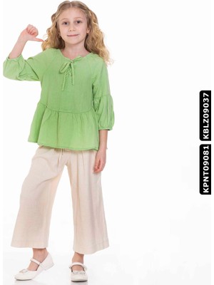 Xo Kids Kız Bluz 5-9 Yaş 780 KBLZ09039 Yeşil