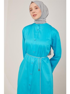 Armine Oversize Tunik Elbise 23Y4502 Aqua