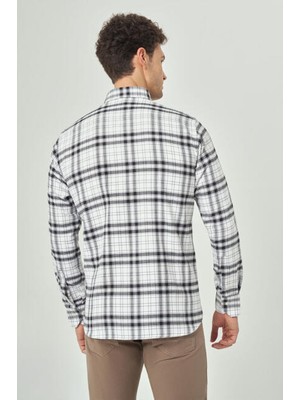 Bisse Erkek Regular Fit Uzun Kollu Flanel Gömlek SIYAH GM22K222134_D99