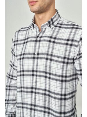 Bisse Erkek Regular Fit Uzun Kollu Flanel Gömlek SIYAH GM22K222134_D99
