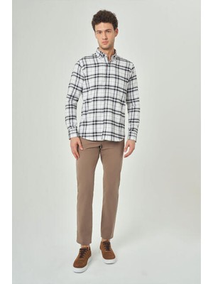 Bisse Erkek Regular Fit Uzun Kollu Flanel Gömlek SIYAH GM22K222134_D99