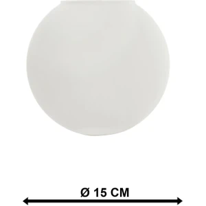 Beyaz Cam Avize Başlığı 15x15 cm Modern ve Şık Tasarım Dayanıklı Malzeme