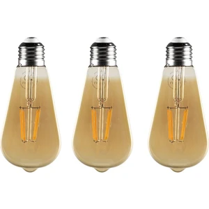 3 Adet Rustik LED Ampul 4W Sarı Armut