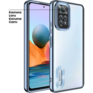 Xiaomi Redmi Note 11 Kılıf Zebana Glint Silikon Kılıf Mavi
