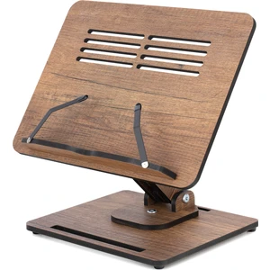 Vigo Wood Kitap Okuma Standı Yükseklik Ayarlanabilir Katlanabilir 360º Dönebilen Laptop Standı