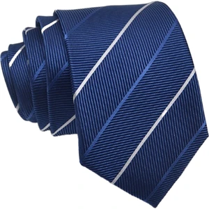 Dut Ipek High-End Iş El Yapımı Erkek Ipek Kravat Mavi Lacivert Resmi Kıyafet 8 cm (Yurt Dışından)