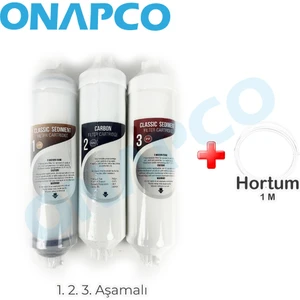 Eco Kapalı Kasa Su Arıtma Cihazı Filtre Seti 3 Aşamalı