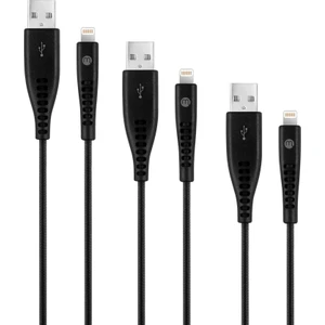 by ttec iPhone 3’lü Şarj Kablosu Seti Ekstra Dayanıklı USB-A - Lightning 2A 120/200/300CM
