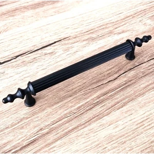 Mat Siyah Mobilya Dolap Mutfak Çekmece Kulpu 160 mm (16 Cm) 5 Adet
