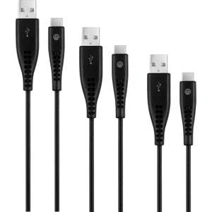 by ttec USB-C 3’lü Şarj Kablosu Seti Ekstra Dayanıklı Usb-A - USB-C 2A 120/200/300CM