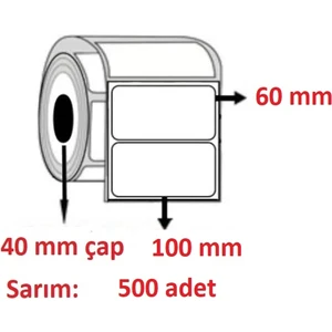 Özsaraç Etiket 100X60 Kuşe Etiket ( 500 Lü )