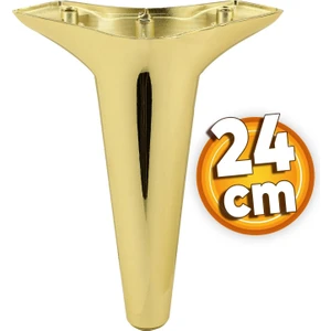 Aspen Lüks Mobilya Kanepe Koltuk Tv Ünitesi Konsol Yükseltici Ayağı Ayakları 24 Cm Gold Altın Ayak