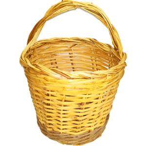 Yalova Ambalaj Balkon,manav,reyon,hediye,yumurta  Sepeti 40X28X23 Cmm - Doğal El Örmesi Saplı