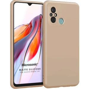 Matte Silicone Xiaomi Redmi 12C Kılıf Gold