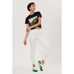 Jaycee Kadın Jean Pantolon White Jean