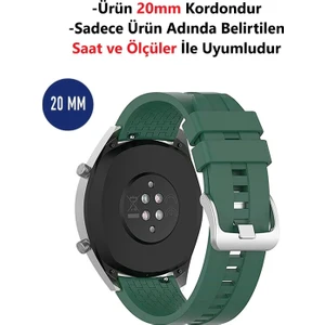Samsung Galaxy Watch 4 - Galaxy Watch 3 (41MM) Uyumlu Yüksek Kalite Desenli Silikon Kordon