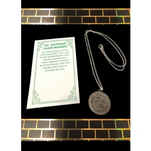Kolye Ayetli Kolye Hz Süleyman Tılsım Mühürü